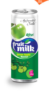 green apple flavour fruit milk